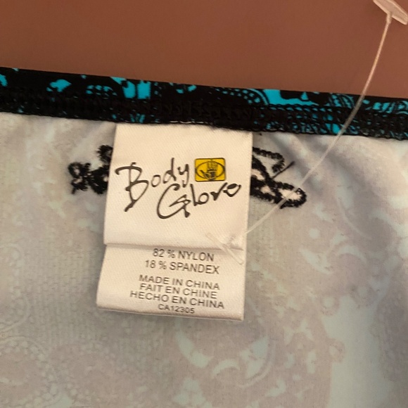 Body Glove bikini lace print black and turquoise NEW - Picture 10 of 14